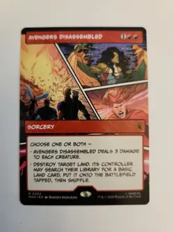 Avengers Disassembled Marvel Super Heroes Regular Rare Showcase Panel - Image 1