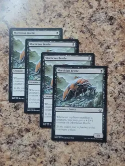 Magic the Gathering MTG Playset 4x Mortician Beetle Modern Masters 2017 - Image 1