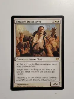 MtG Thraben Doomsayer LP x1 - Dark Ascension - Image 1
