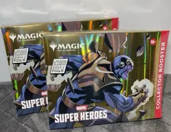 NEW Magic the Gathering Marvel Super Heroes Collectors Booster Sealed In Hand - Image 1