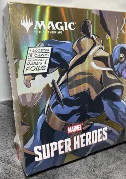 NEW Magic the Gathering Marvel Super Heroes Collectors Booster Sealed In Hand - Image 3