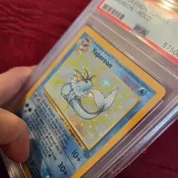 1999 Pokemon Jungle Vaporeon Holo #12 PSA 6 EX-MT WOTC Vintage Eeveelution - Image 2