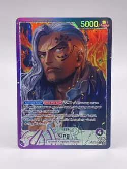 King OP08-057 Parallel Alternate Art Leader Two Legends One Piece NM English - Image 1