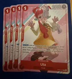 One piece Tcg Uta Alt Art Promo X4 (playset) Op09 Welcome - Image 1