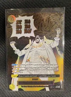 Zehahahahaha! (Alt Art) OP16-116 The Time Of Battle Art Foil English NM - Image 1