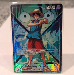 Bandai One Piece Card Game Monkey D. Luffy OP16-022 Leader Holo EN 5000 - Image 1