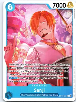 Sanji OP11-051 Super Rare A Fist of Divine Speed One Piece Foil NM - Image 1