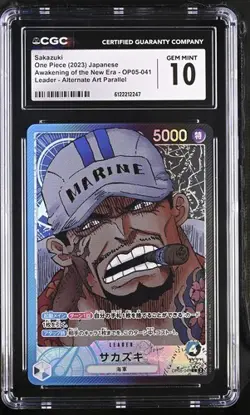 ✨✨ CGC 10 One Piece Sakazuki OP05-041 Leader Alt Art Japanese - Image 1