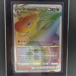 Pokemon Dragonite VSTAR 081/078 Pokemon GO Secret Rare Holo English 2022 280 HP - Image 1