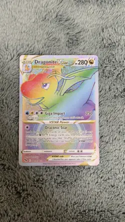 Dragonite VSTAR 081/078 Pokemon GO Secret Rare Full Art Holo English 280 HP - Image 1