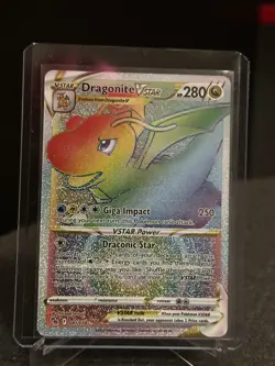 Pokemon TCG Dragonite Vstar Pokemon Go 081/078 Holo Secret Rare - Image 1