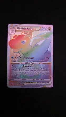 Dragonite VSTAR 081/078 Pokemon GO Secret Rare Holo English 280 HP - Image 1