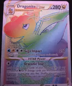 Dragonite VSTAR 081/078 Pokemon GO Secret Rare Holo English 280 HP - Image 2