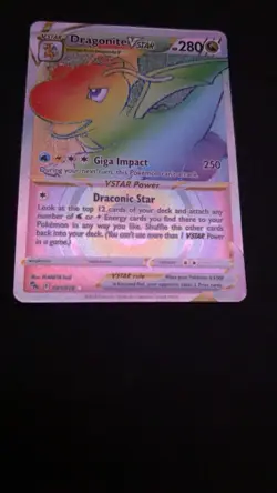 Dragonite VSTAR 081/078 Pokemon GO Secret Rare Holo English 280 HP - Image 3