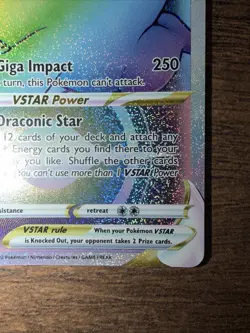 Pokemon TCG Dragonite VSTAR Holo Card Secret Rare, Pokemon Go 081/078 - Image 4