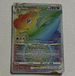 Dragonite VSTAR Secret Rare 081/078 Pokemon GO Holo ENG 2022 - Image 1