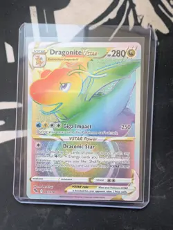 Dragonite VSTAR (Secret) 081/078 Pokemon GO Rainbow Rare Holo - Image 1