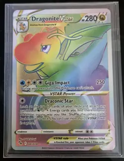 Pokemon GO TCG - Dragonite VSTAR 081/078 Holo Secret Rare - NM - Image 1