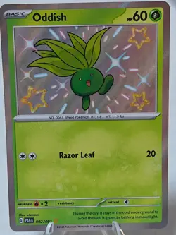 [AUS] Pokemon TCG English Oddish 092/091 Paldean Fates Baby Shiny - Image 1