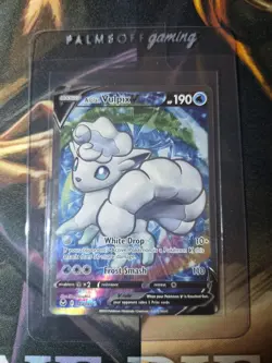 Alolan Vulpix V 173/195 (Full Art) Silver Tempest Ultra Rare NM Pokemon TCG - Image 3