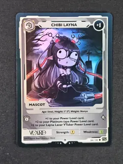 Chibi Layna Holo Layna Lazar Mascot Card 1st Edition Rising Stars VCard 164/190 - Image 1