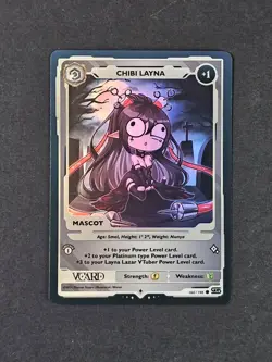 Chibi Layna Holo Layna Lazar Mascot Card 1st Edition Rising Stars VCard 164/190 - Image 3