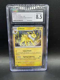 Jolteon 169 Promo Pokemon Card CGC 8.5 Prismatic Evolutions Poster Collection - Image 1