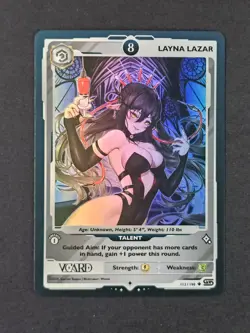 Layna Lazar 8 Holo First 1st Edition Rising Stars Card GamerSupps VCard 112/190 - Image 1