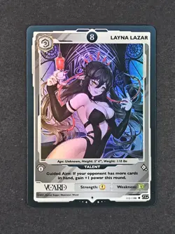 Layna Lazar 8 Holo First 1st Edition Rising Stars Card GamerSupps VCard 112/190 - Image 3