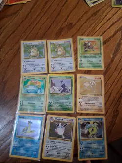 Vintage Pokemon Card Holo Lot 9 Cards Base Set Venusaur Gyarados Neo Heracross - Image 1