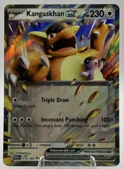 Kangaskhan EX 115/165 Scarlet & Violet 151 Holo Double Rare Pokemon Card NM - Image 1
