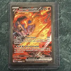 Pokemon TCG Team Rockets Moltres EX Holo Card 229/182 Sir Destined Rivals - Image 1