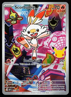 Scorbunny 053 Holo Mega Evolution Promo Pokemon Card - Image 1