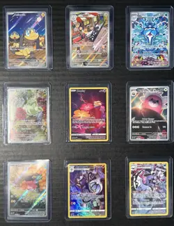 Pokemon TCG Illustration Rare Lot IR AR Palafin Sprigatito Archaludon NM 9 Cards - Image 1