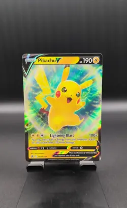 Pikachu V SWSH198 SWSH: Sword & Shield Promo Cards Holo Pokemon TCG Near Mint. - Image 1