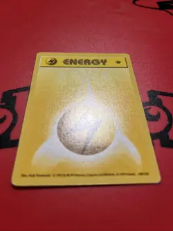 Pokemon Card - Lightning Energy Base Set Shadowless 100/102 1st Edition Common - Image 2