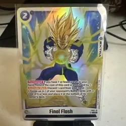 DBS Dragon Ball Fusion World FS02-16 Final Flash Parallel Trading Card - Image 1