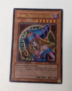 1996 Yu-Gi-Oh YuGiOh Holo Card Dark Magician Girl RDS-ENSE2 Limited Ed. English - Image 2