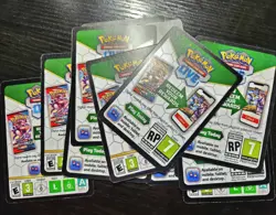 Unused Pokemon PTCG Online/Live promotion Code Cards Sent Via Messages - Image 1