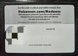 Unused Pokemon PTCG Online/Live promotion Code Cards Sent Via Messages - Image 3