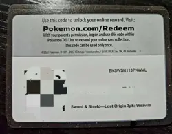 Unused Pokemon PTCG Online/Live promotion Code Cards Sent Via Messages - Image 4
