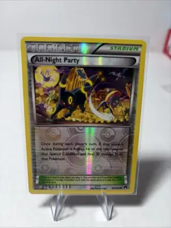 All-Night Party Reverse Holo 96/122 2016 XY Breakpoint Pokemon Card TCG NM- - Image 1