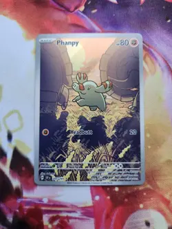1x Phanpy - 205/191 - Illustration Rare NM-Mint Pokemon SV08 - Surging Sparks - Image 1