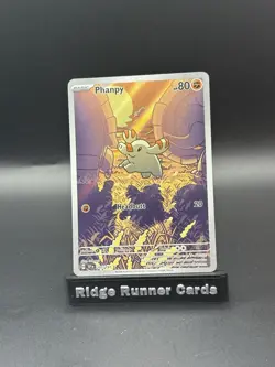 Pokemon TCG Phanpy 205/191 Illustration Rare Holo - SV08 Surging Sparks EN - Image 1