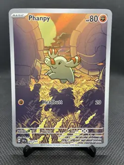PHANPY SURGING SPARKS ILLUSTRATION RARE 205/191 POKEMON NEAR MINT - Image 1