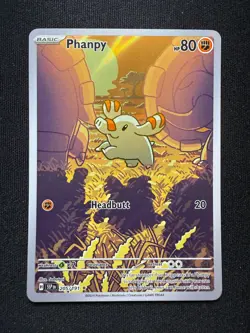 Pokemon TCG Phanpy 205/191 - Illustration Rare - Surging Sparks SV08 - NM - Image 2