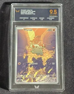 Phanpy 205/191 Graded 9.5 - SURGING SPARKS POKEMON CARD ILLUSTRATION RARE - Image 1