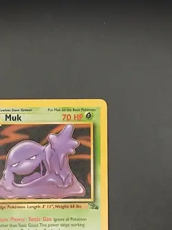 Pokemon TCG Muk Fossil Card 28/62 Rare Non-Holo MP/LP WOTC 1999 - Image 4