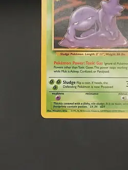 Pokemon TCG Muk Fossil Card 28/62 Rare Non-Holo MP/LP WOTC 1999 - Image 5