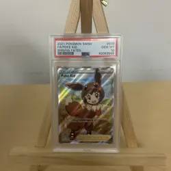 2021 POKEMON SWORD & SHIELD SHINING FATES #070 FULL ART POKE KID PSA 10 070/072 - Image 1